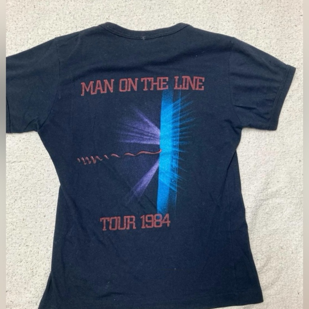 Vintage 80s Chris De Burgh tshirt - Picture 2 of 4